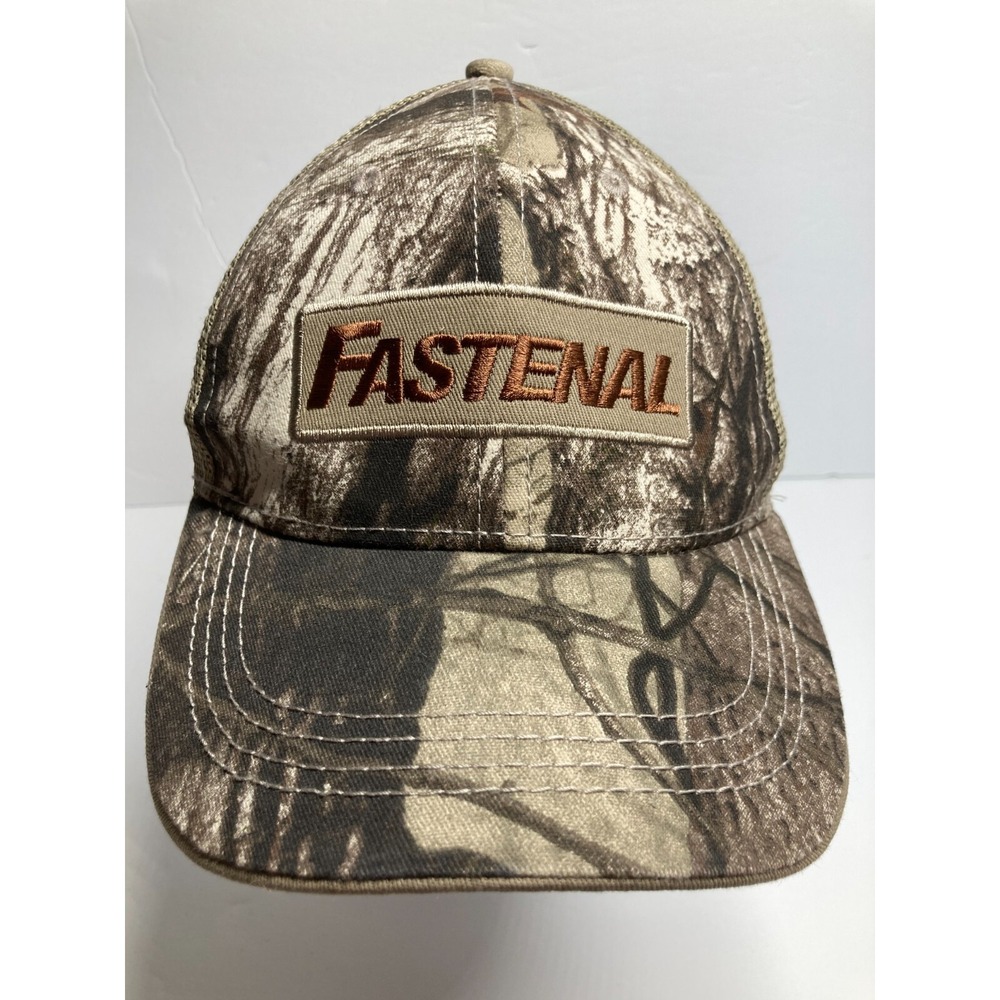 Fastenal Cap Hat Adult Snapback Forest Camo Adjustable Industrial Supply